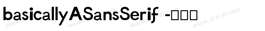 basicallyASansSerif 字体转换